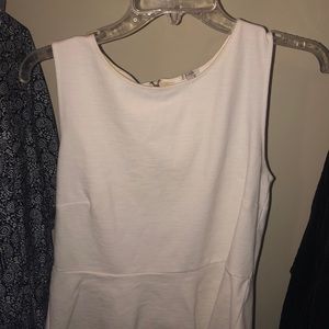 white peplum tank